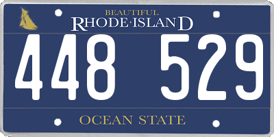 RI license plate 448529