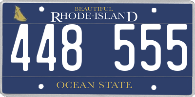 RI license plate 448555