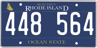 RI license plate 448564