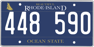RI license plate 448590