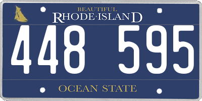 RI license plate 448595