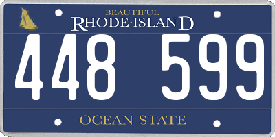 RI license plate 448599