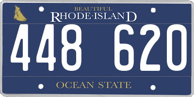 RI license plate 448620