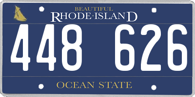 RI license plate 448626