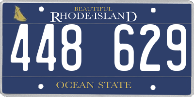 RI license plate 448629