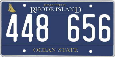 RI license plate 448656