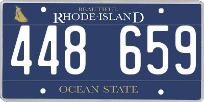 RI license plate 448659