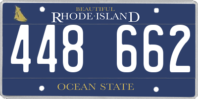 RI license plate 448662