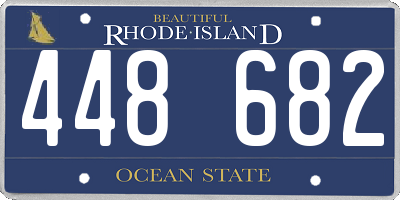 RI license plate 448682
