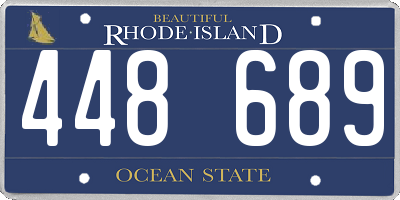 RI license plate 448689