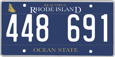 RI license plate 448691