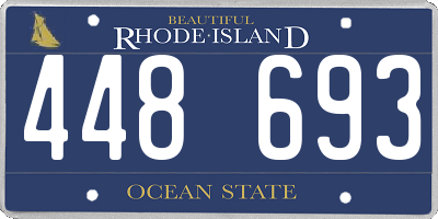 RI license plate 448693