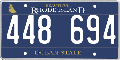 RI license plate 448694