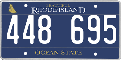 RI license plate 448695