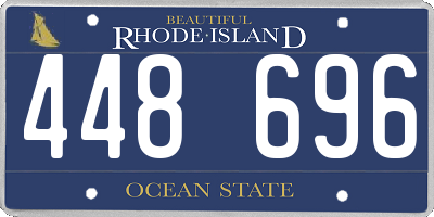 RI license plate 448696