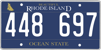 RI license plate 448697