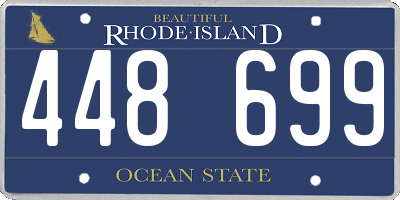 RI license plate 448699