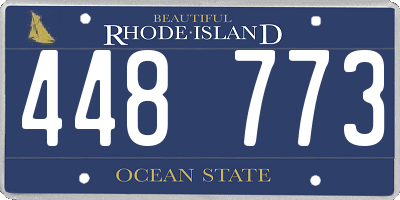 RI license plate 448773