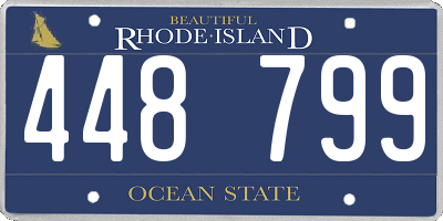 RI license plate 448799