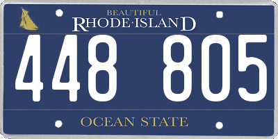 RI license plate 448805