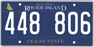 RI license plate 448806