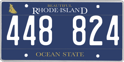 RI license plate 448824