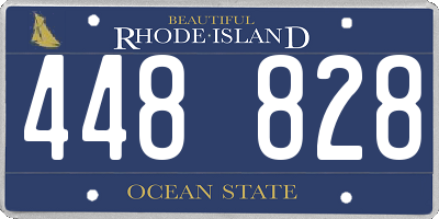 RI license plate 448828