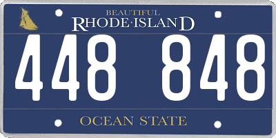 RI license plate 448848