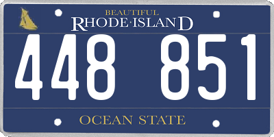 RI license plate 448851