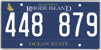 RI license plate 448879