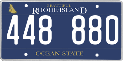 RI license plate 448880
