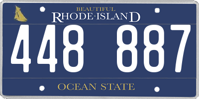 RI license plate 448887