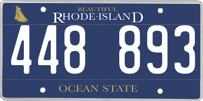 RI license plate 448893