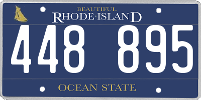 RI license plate 448895