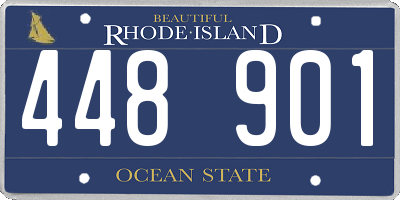 RI license plate 448901