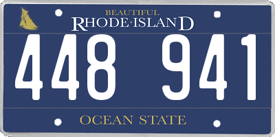 RI license plate 448941