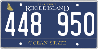 RI license plate 448950