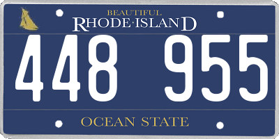 RI license plate 448955