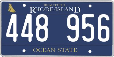 RI license plate 448956