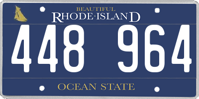 RI license plate 448964