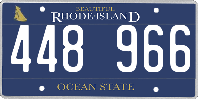 RI license plate 448966