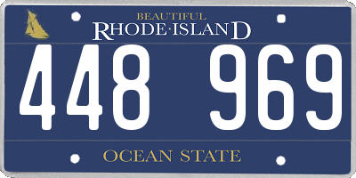 RI license plate 448969