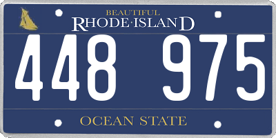 RI license plate 448975