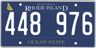 RI license plate 448976