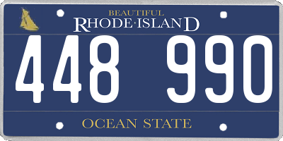 RI license plate 448990