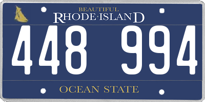 RI license plate 448994
