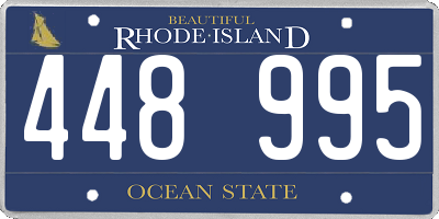 RI license plate 448995