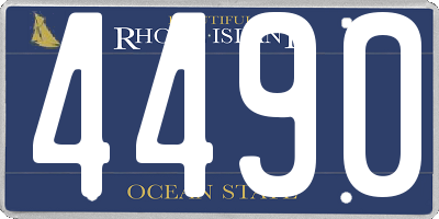 RI license plate 4490