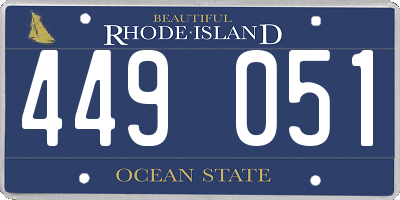 RI license plate 449051