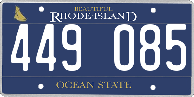 RI license plate 449085